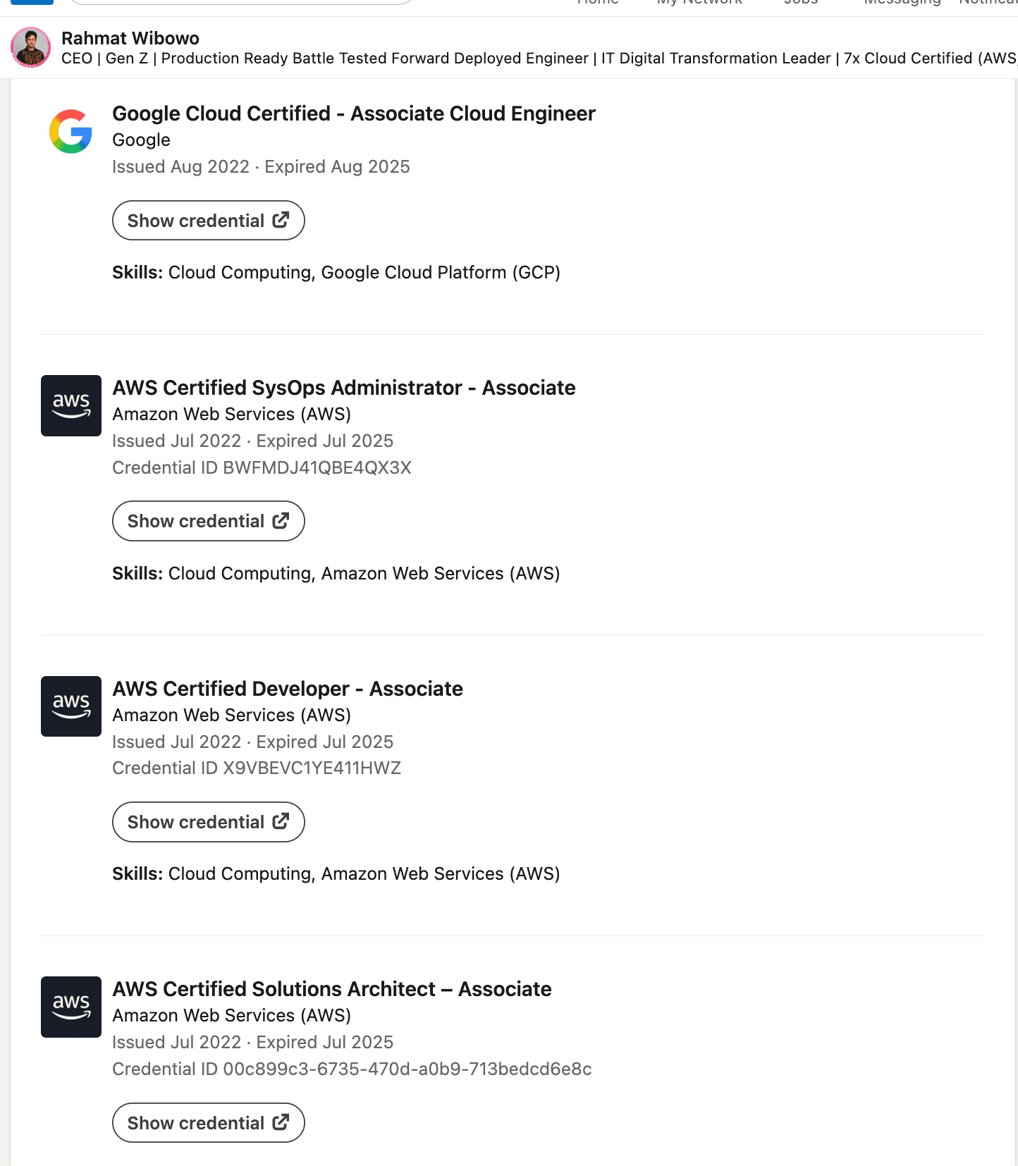 Certifications 1