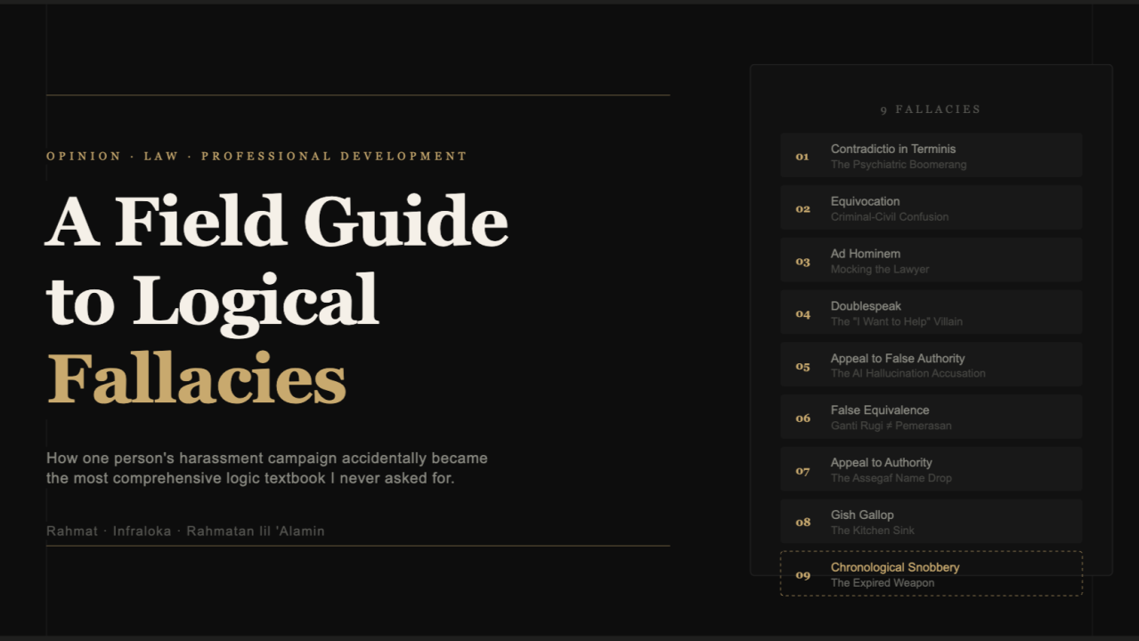 A Field Guide to Logical Fallacies:
