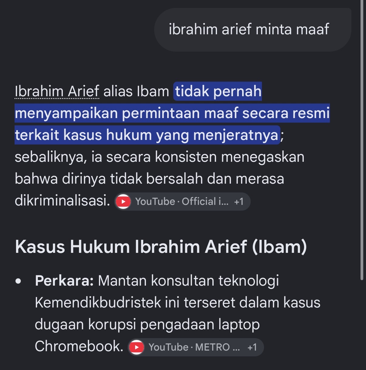 Exhibit I screenshot
