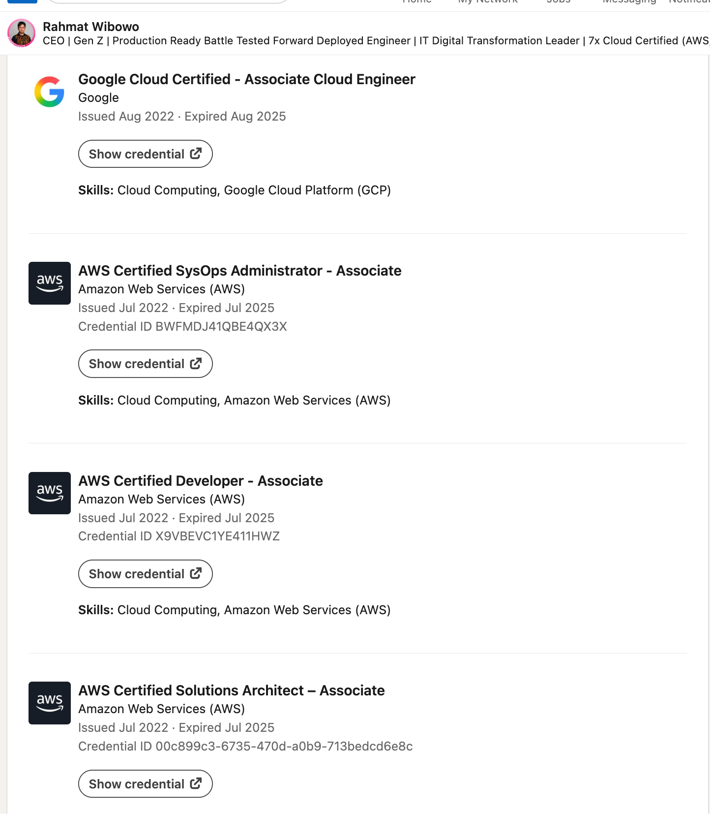 Certifications 1