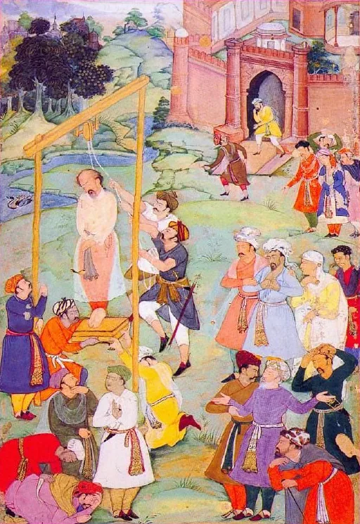 Miniature painting of an execution scene, associated with al-Hallaj